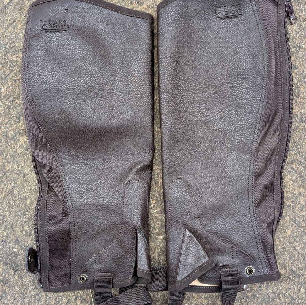 Dark Brown Leather Half Chaps